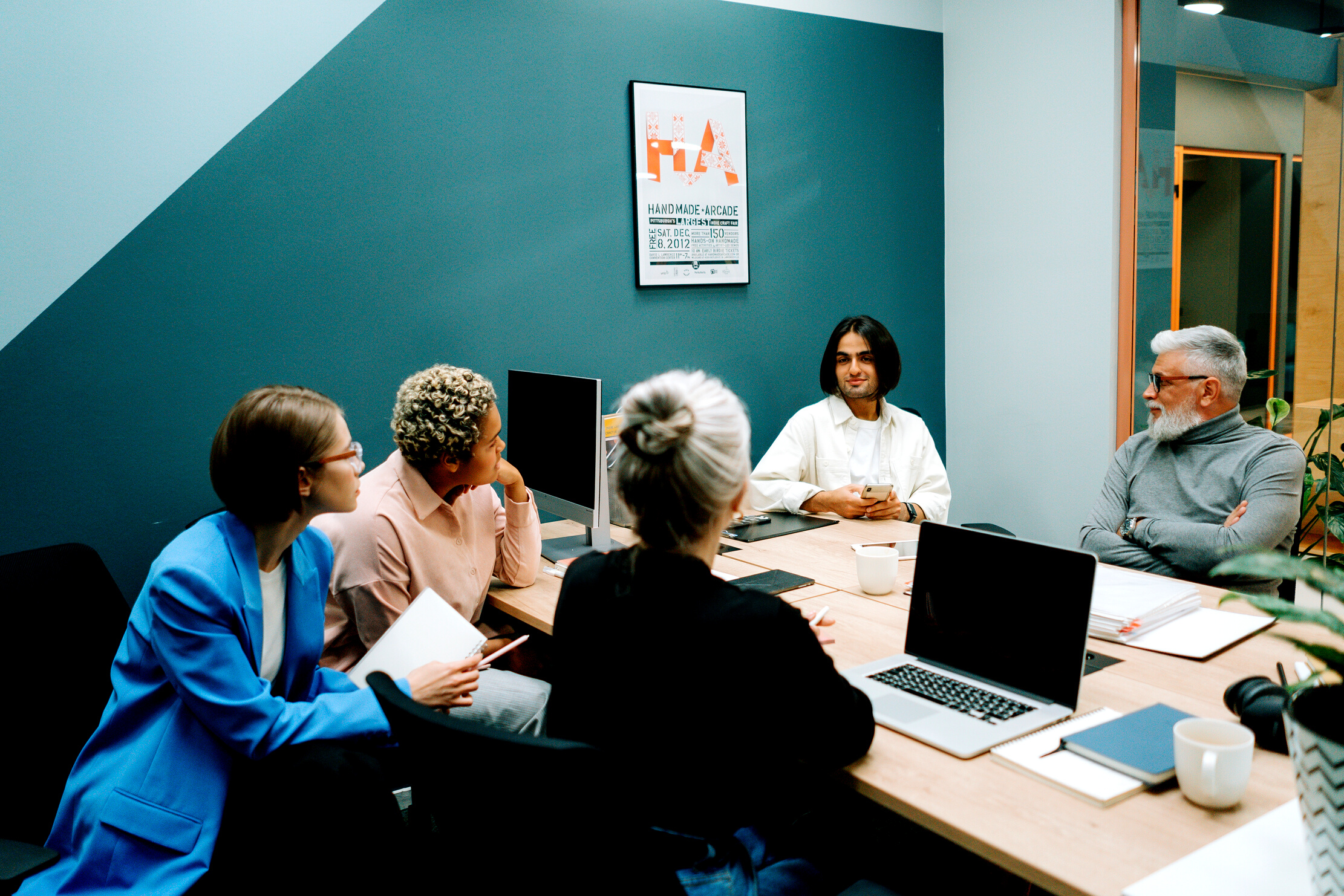 Staff Meeting at the Office